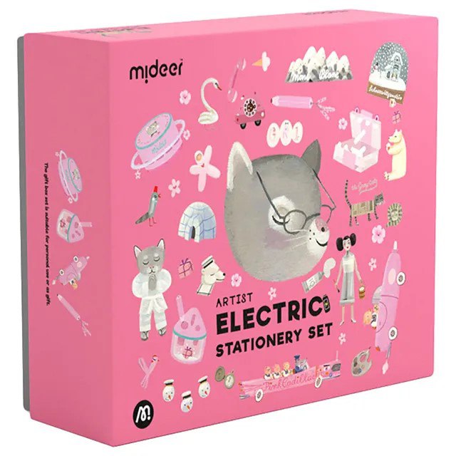 Mideer Electric Stationery Set Artist Pink