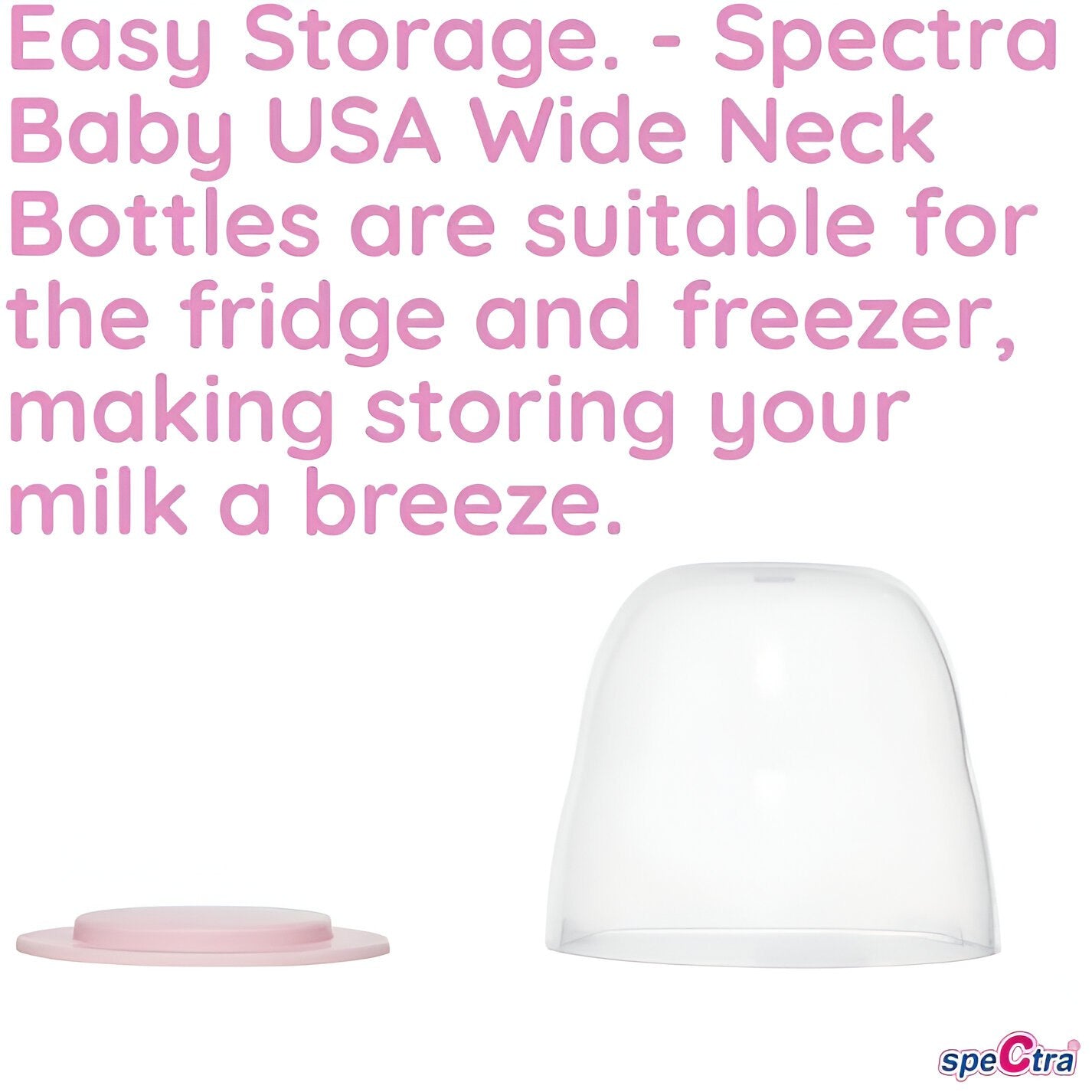 Spectra - Wide Neck Milk Storage Bottles [Pack of 2] 160ml