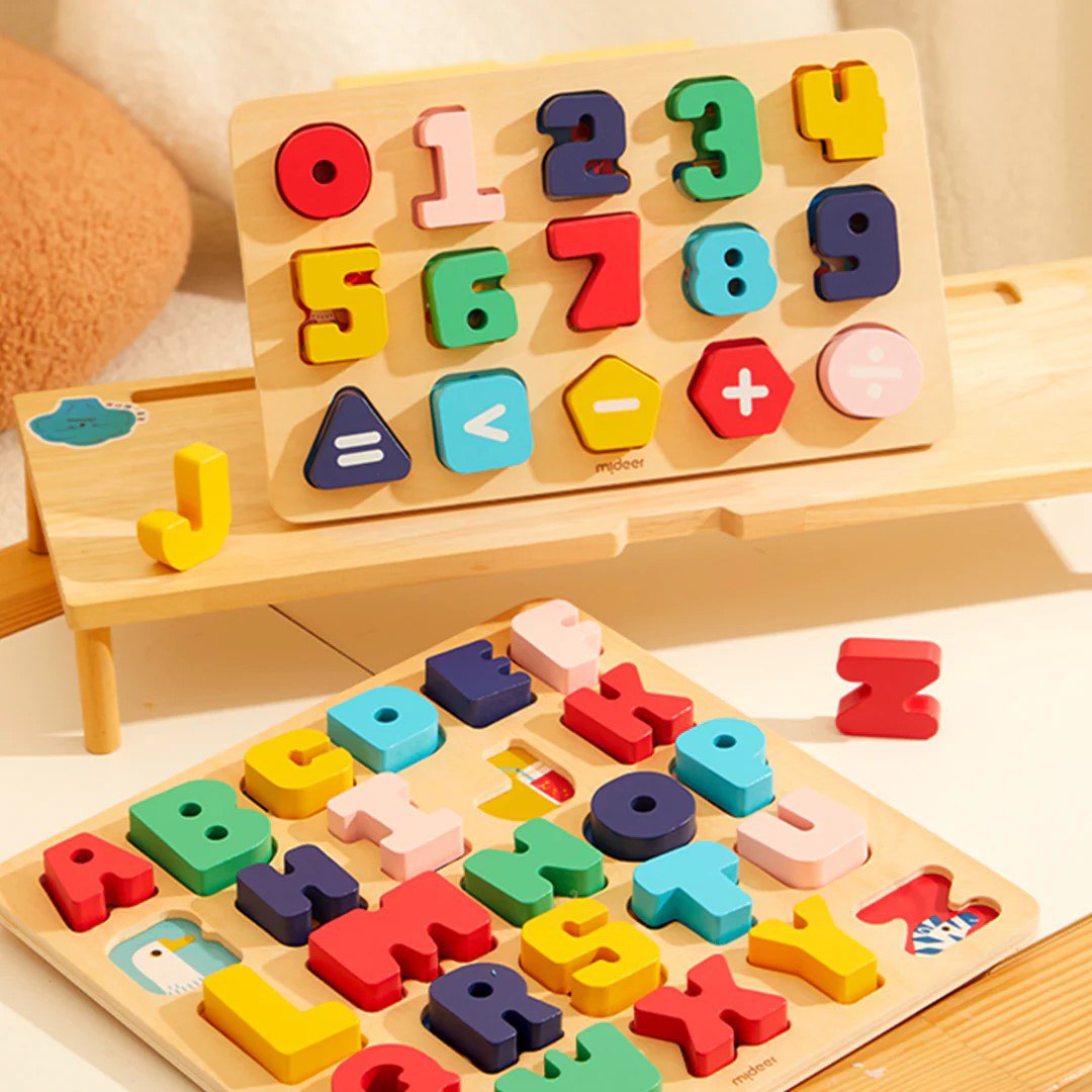 Mideer – Wooden Puzzle Let’S Learn Numbers