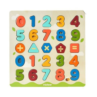 Mideer – Wooden Puzzle Let’S Learn Numbers