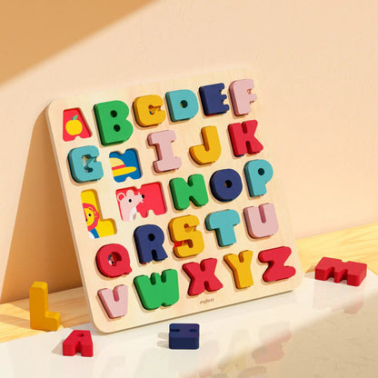 Mideer – Wooden Puzzle Let’S Learn Alphabet