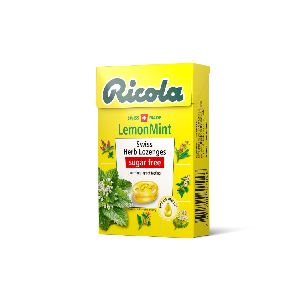 Ricola Lemon Mint Sugarfree Herb Drops 45g