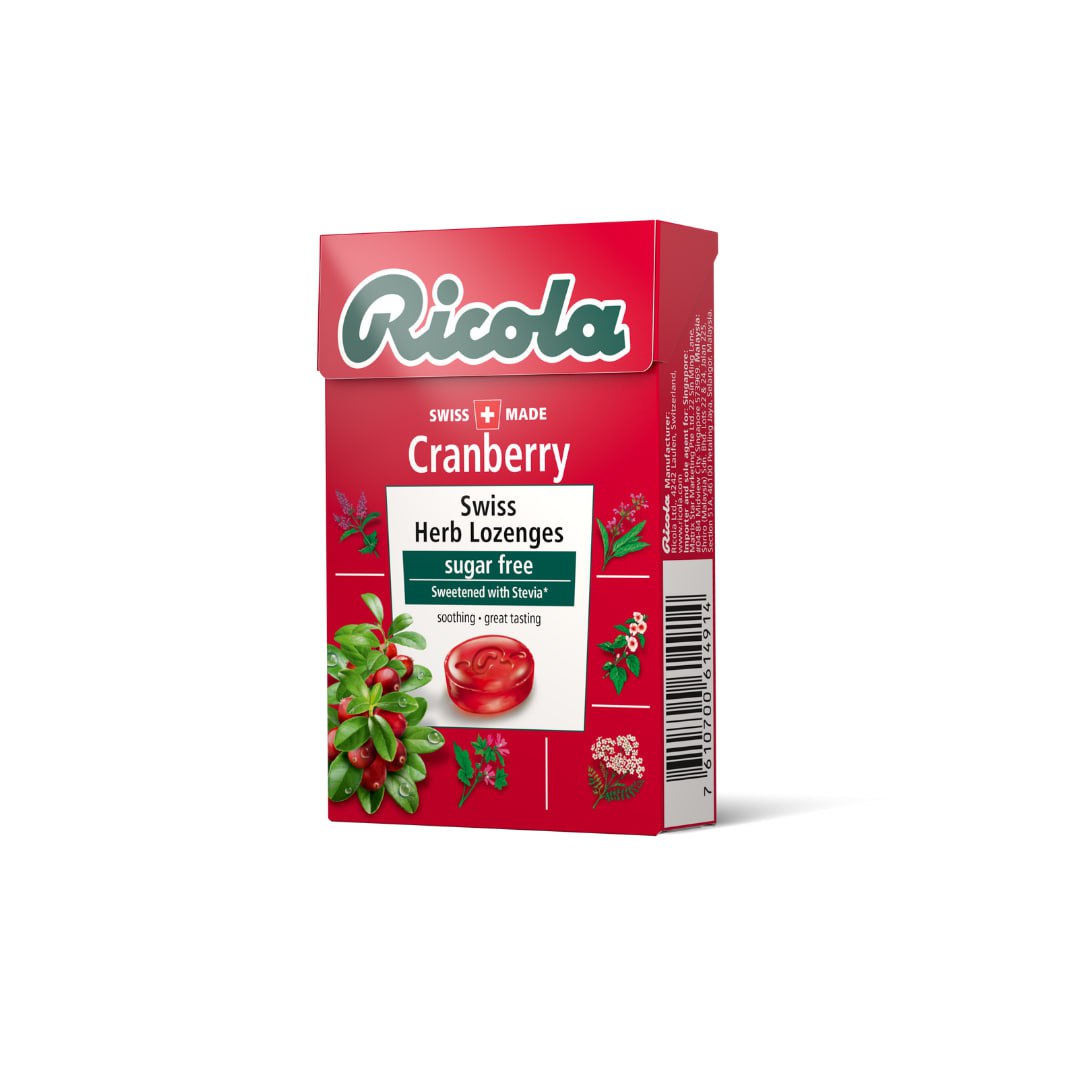 Ricola Cranberry Sugarfree Herb Drops 45g