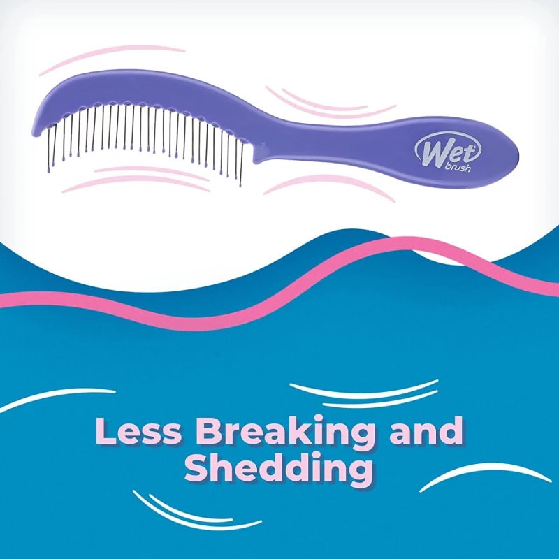 WB Custom Care Thin Hair Detangling Comb-Purple