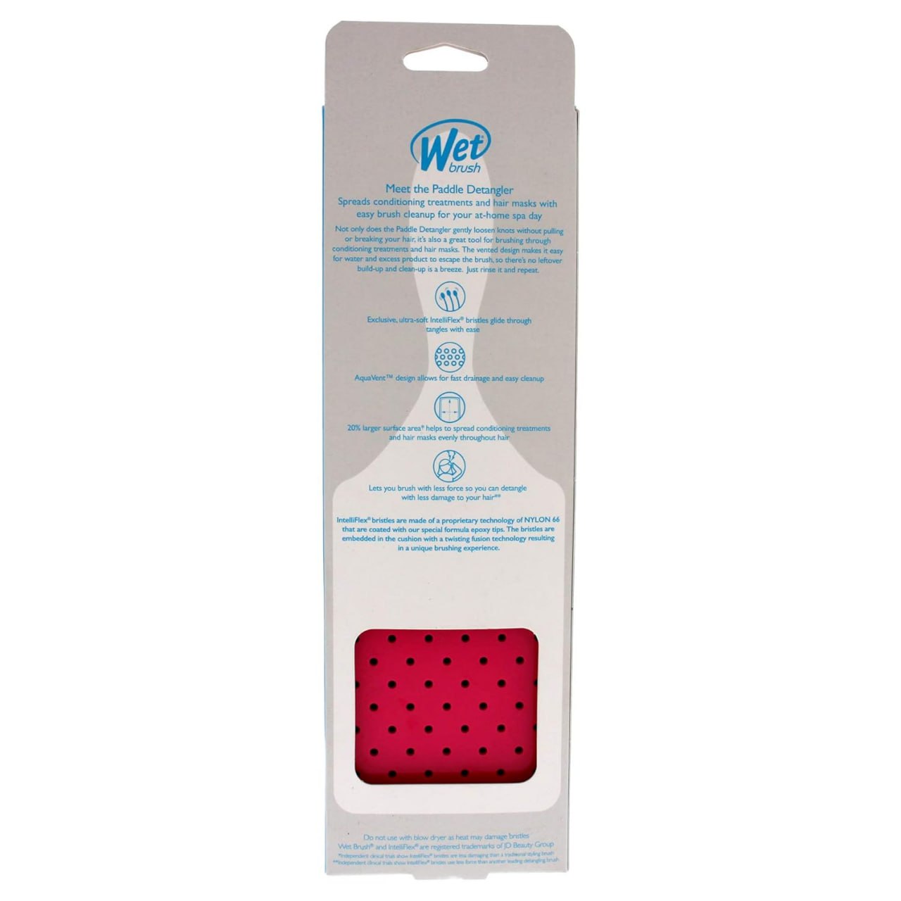 WB Paddle Detangler-Pink