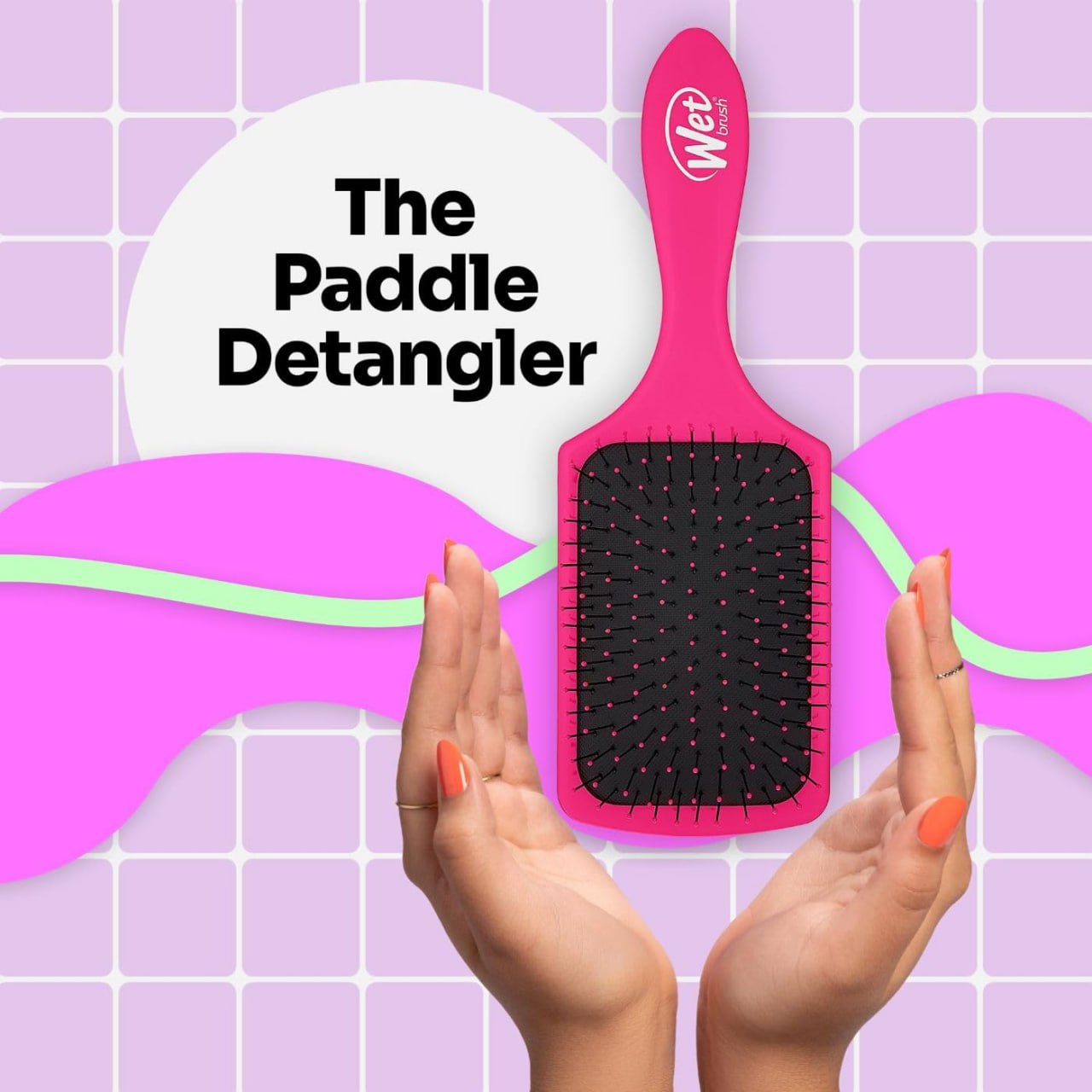 WB Paddle Detangler-Pink