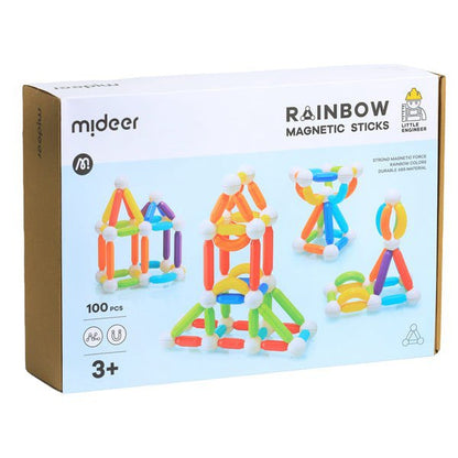 Mideer – Rainbow Magnetic Sticks-100Pcs