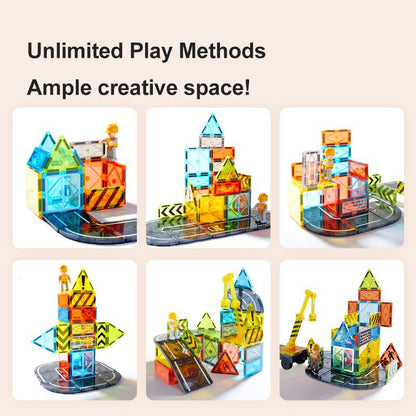 Mideer - Little Architect - Colorful Magnetic Tiles | 36pcs