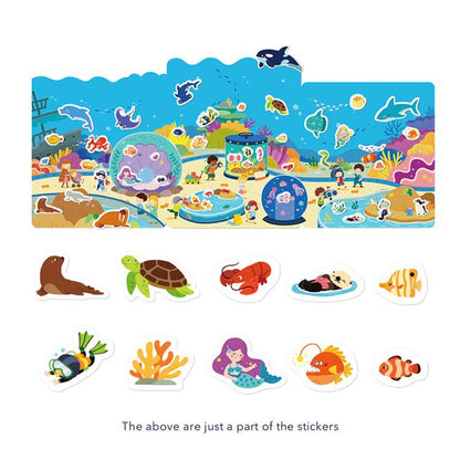 Mideer - Reusable Jelly Sticker - Incredible Aquarium