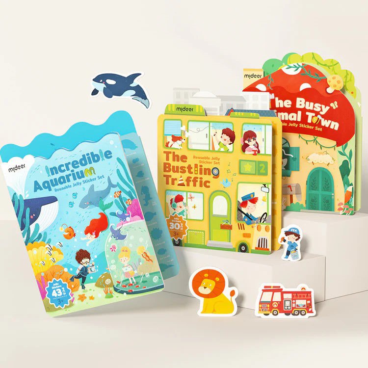 Mideer - Reusable Jelly Sticker - Incredible Aquarium