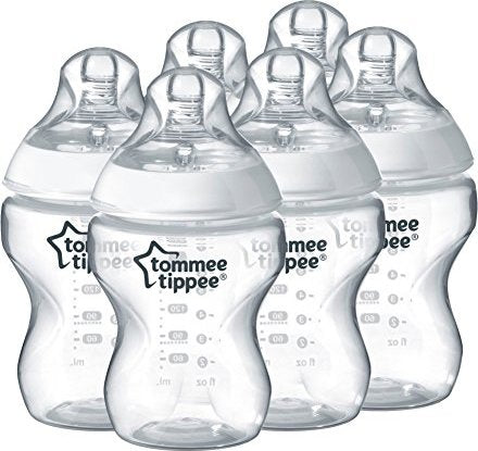 Tommee Tippee Closer To Nature 260 Ml Easivent Bpa-Free Feeding Bottles (Pack Of 6)