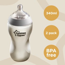 Tommee Tippee Closer To Nature Bottle 340ml 2 Pack 3m+