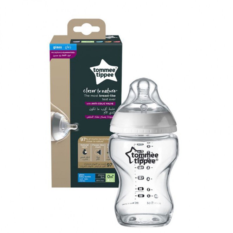 Tommee Tippee Closer to Nature 250 Ml Glass Bottle