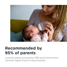 Tommee Tippee Closer to Nature 260ML Bright Bottle - 6 Bottles