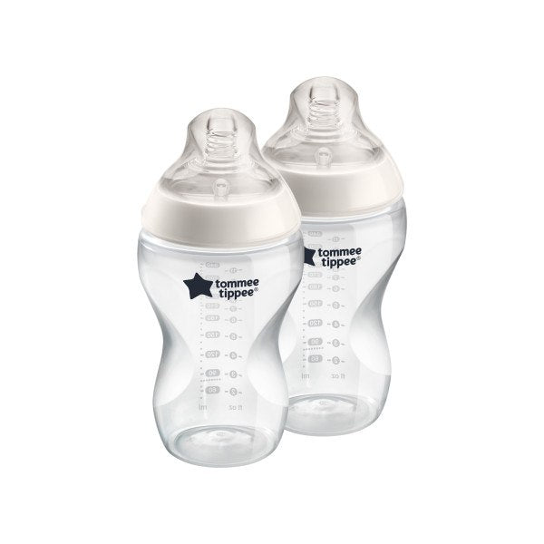 Tommee Tippee Closer To Nature Bottle 340ml 2 Pack 3m+