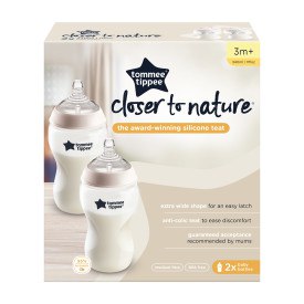 Tommee Tippee Closer To Nature Bottle 340ml 2 Pack 3m+