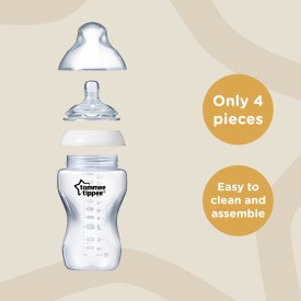 Tommee Tippee Closer To Nature Bottle 340ml 2 Pack 3m+