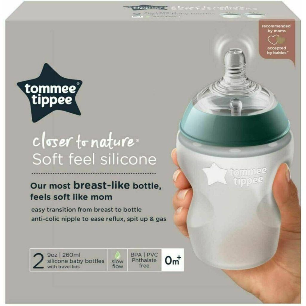 Tommee Tippee Closer to Nature Soft Feel Silicone 260ml – Pack of 2