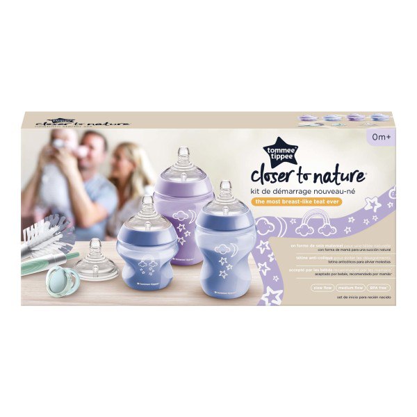 Tommee Tippee Closer To Nature Newborn Starter Set - Purple