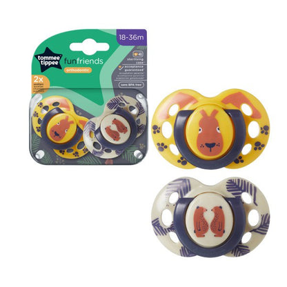 Tomee Tippee Fun Style Orthodontic Soothers 18-36M