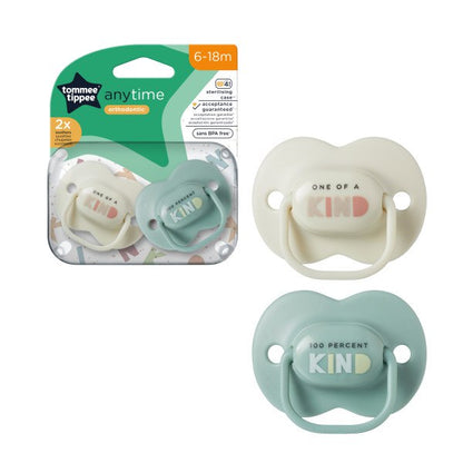 Tommee Tippee - Anytime Soothers &quot;Kind&quot; 6-18m | 2 Pack