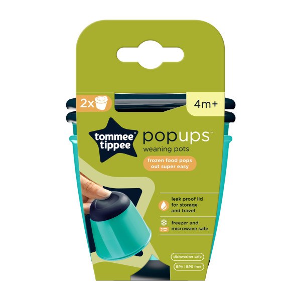 Tommee Tippee Explora Weaning Food Pots 4M+ - Pack of 2