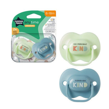 Tommee Tippee - Anytime Soothers &quot;Kind&quot; 6-18m | 2 Pack