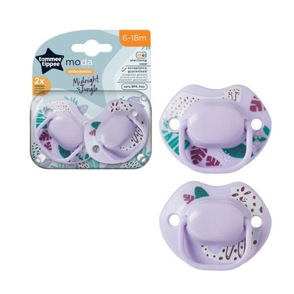 Tommee Tippee Moda Soother Pack Of 2 (6-18M