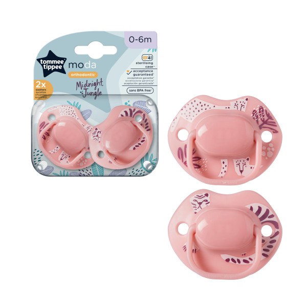 Tommee Tippee Moda Soother Pack Of 2 (0-6M)