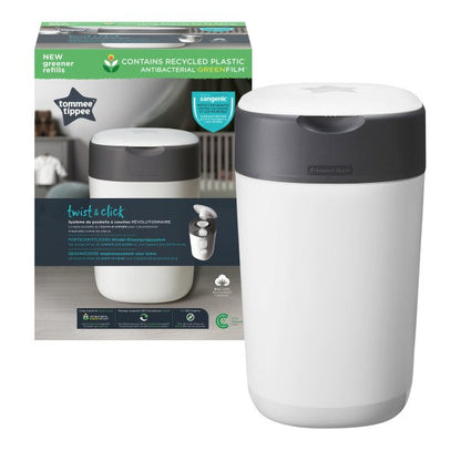 Tommee Tippee Twist &amp; Click Diaper Disposal Bin White, 1pcTommee