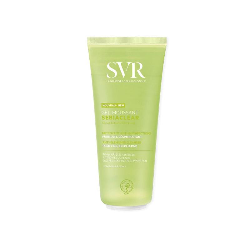 Svr sebiaclear gel purifying and exfoliating soap-free cleanser 200ml