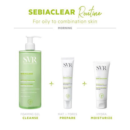 SVR SEBIACLEAR Mat &amp; Pores Sebum-Regulator Cream - NEW FORMULA(40ml)