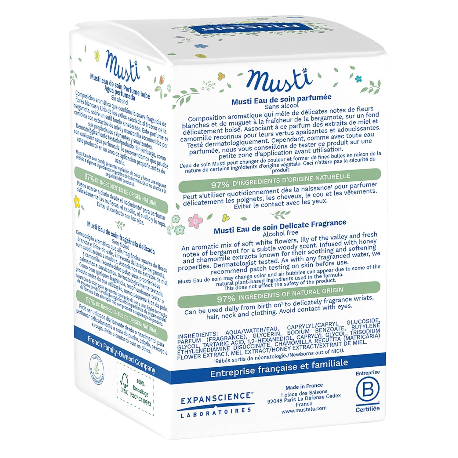 Mustela Musti Eau De Soin Perfume