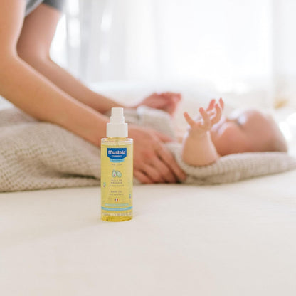 Mustela Baby Oil - Moisturizing Oil for Massage - with Natural Avocado, Pomegranate &amp; Sunflower Oil