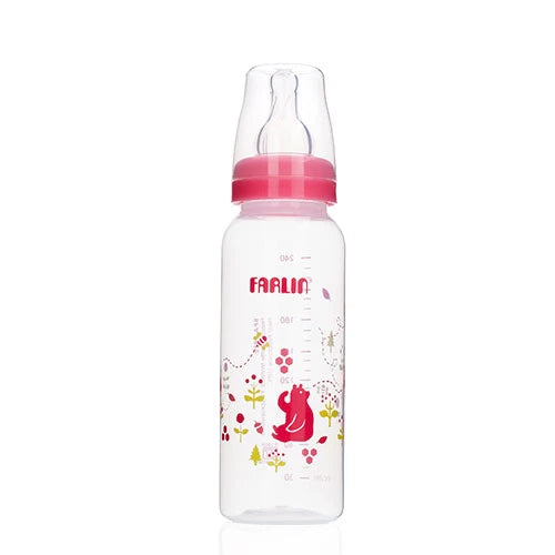 Farlin, Standard Neck Natural Feeding Bottle, Pink , 240ml