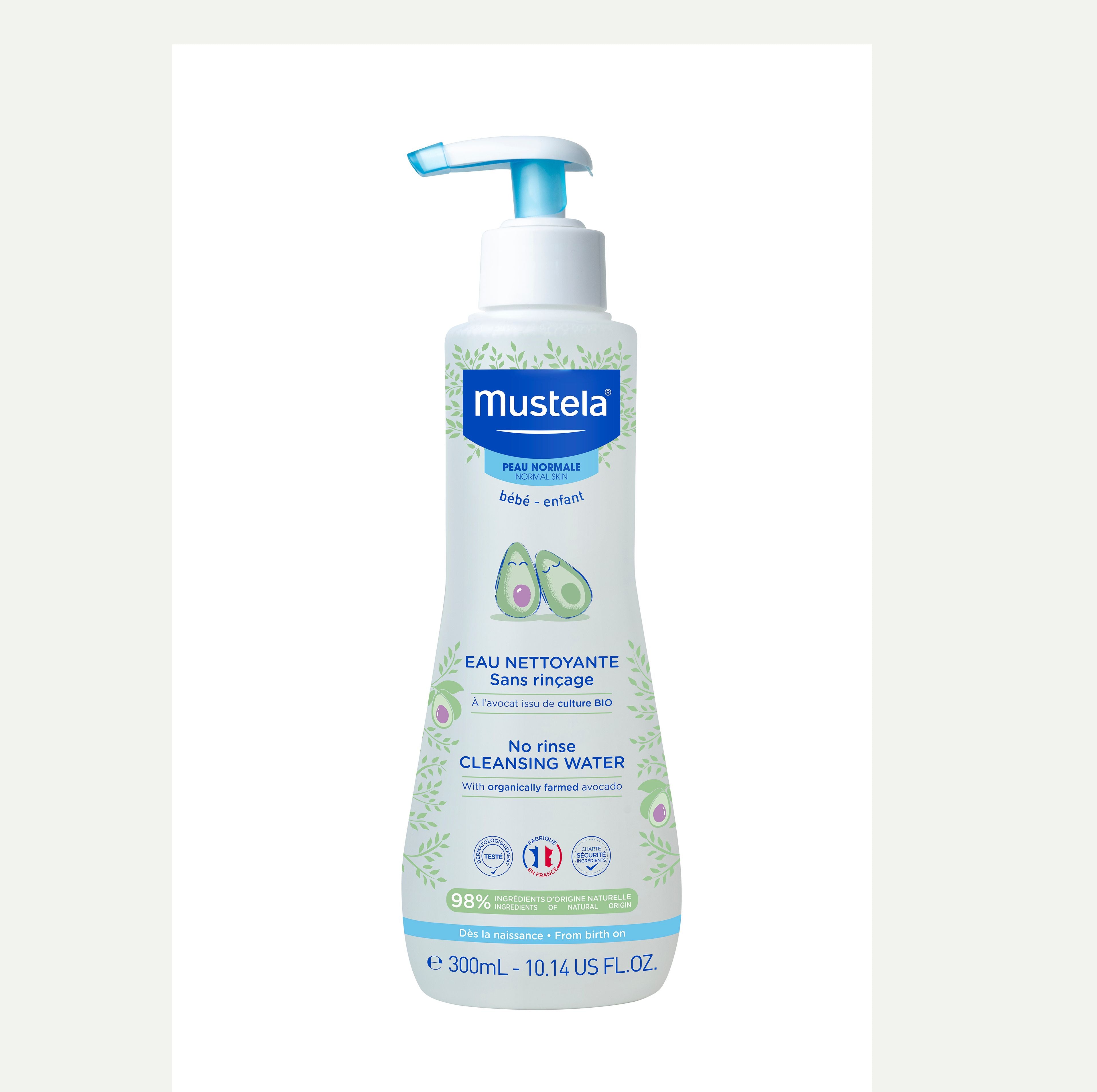 Avocado No-Rinse Cleansing Water Mustela