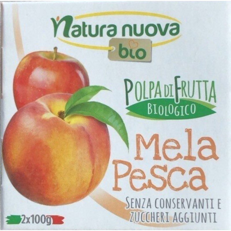 Apple, coconut and pineapple puree - organic, Frulla, 100 g