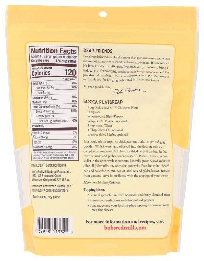 Bobs Red Mill Chickpea (Garbanzo Bean Flour), 16 oz