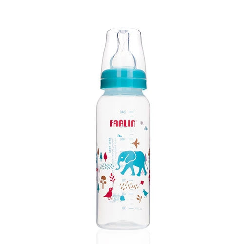 Farlin, Standard Neck Natural Feeding Bottle, Blue, 240ml